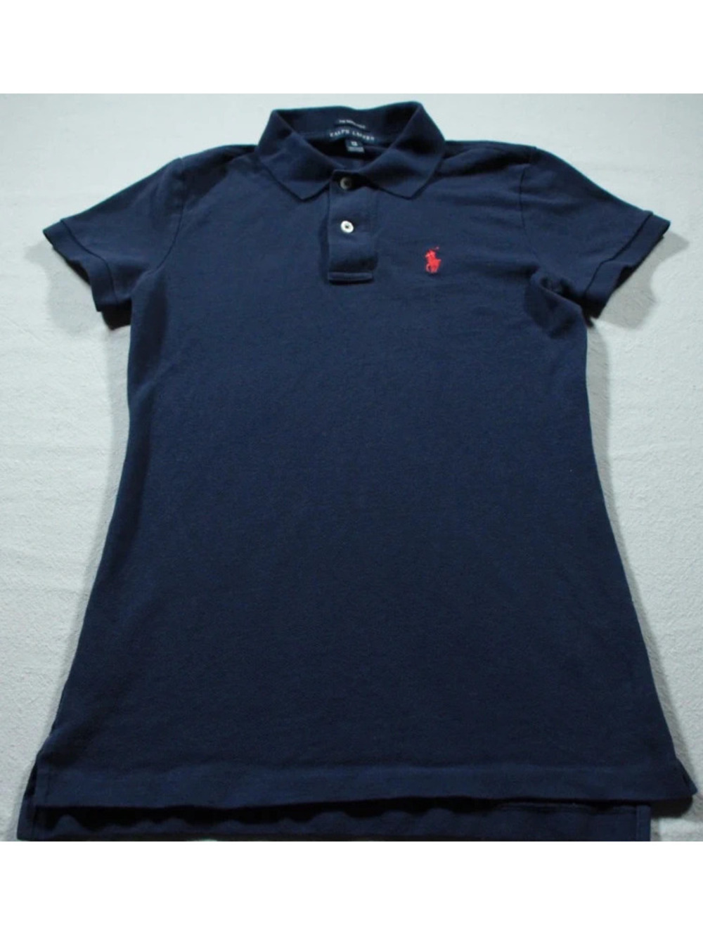 Women's Ralph Lauren The Skinny Polo Navy Blue XS